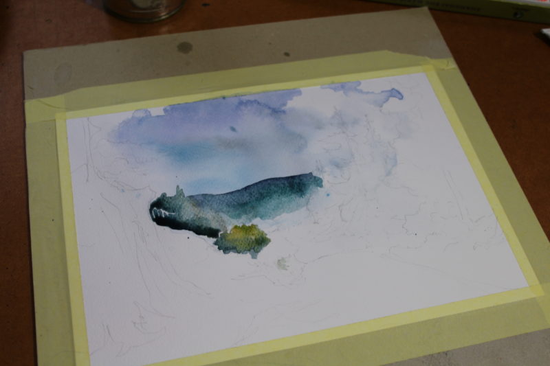 metody malowania akwarelą