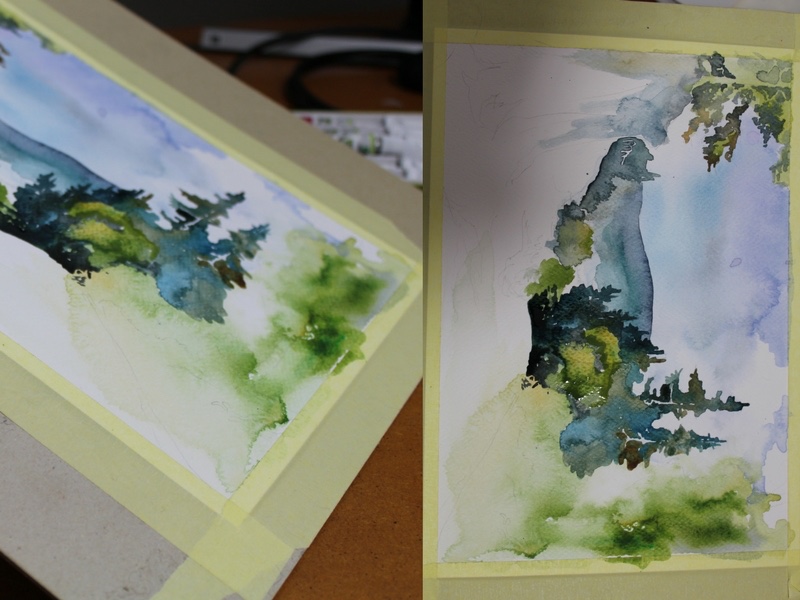 jak namalować obraz akwarelą